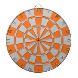 Orange And Grey Dartboard