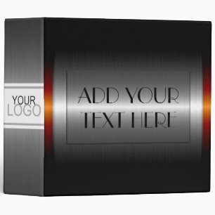 Orange and Grey Stainless Steel Metal Binder