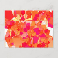 Orange and hot pink abstract