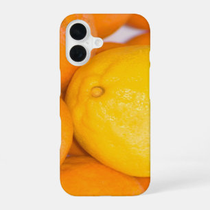 Orange and Lemon Citrus Fruit Close-Up Photograph iPhone 16 Case