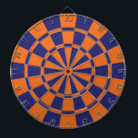 Orange And Navy Dartboard<br><div class="desc">Orange And Navy Dart Board</div>