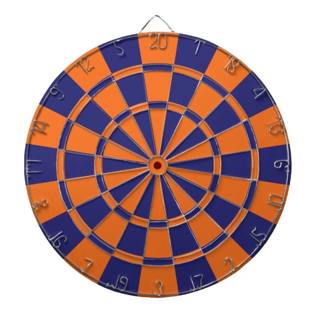 Orange And Navy Dartboard (Front)