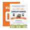 Orange and Navy Football Birthday Party Invite