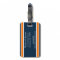 Orange and Navy Luggage Tag
