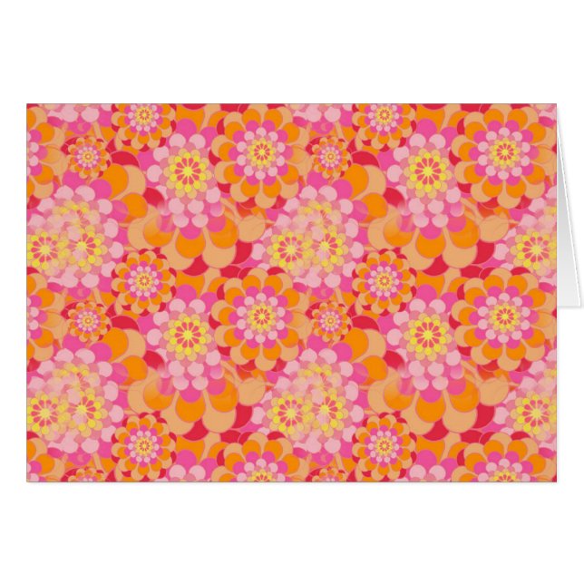 Orange and Pink Flowers (Front Horizontal)