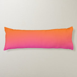 Orange and Pink Gradient Body Pillow