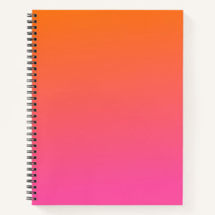 Orange and Pink Gradient Notebook