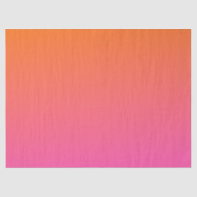 Orange and Pink Gradient Tissue Paper (Front)