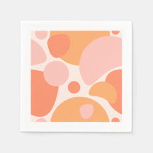Orange and pink napkins