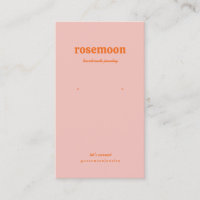 Orange and Pink Retro Vibrant Earring Card