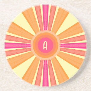 Orange and Pink Sunshine Coaster