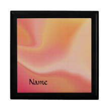 Orange and pink swirl keepsake box