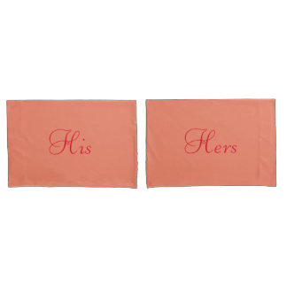 Orange and Red Personalized Pillow Case