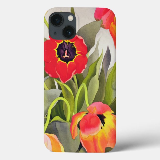 Orange and Red Tulips Case-Mate iPhone Case (Back)