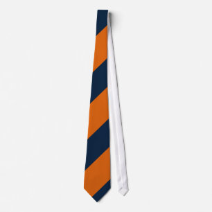Orange and Shy Blue Tie