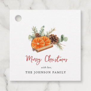Orange and spices Citrus Christmas  Favour Tags