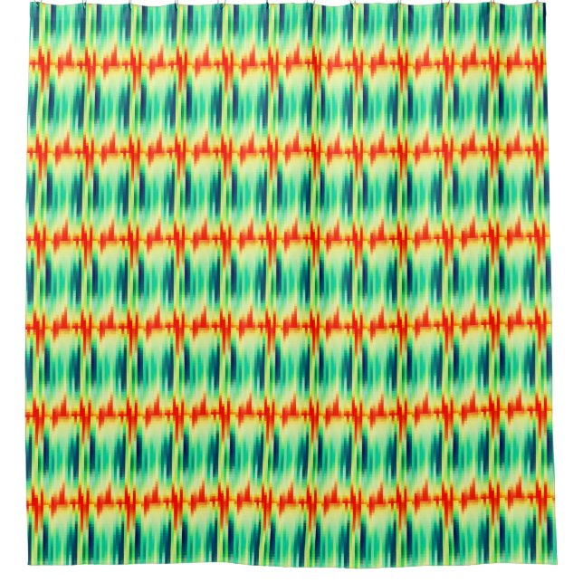 Orange and Teal Mosaic Pattern (Front)