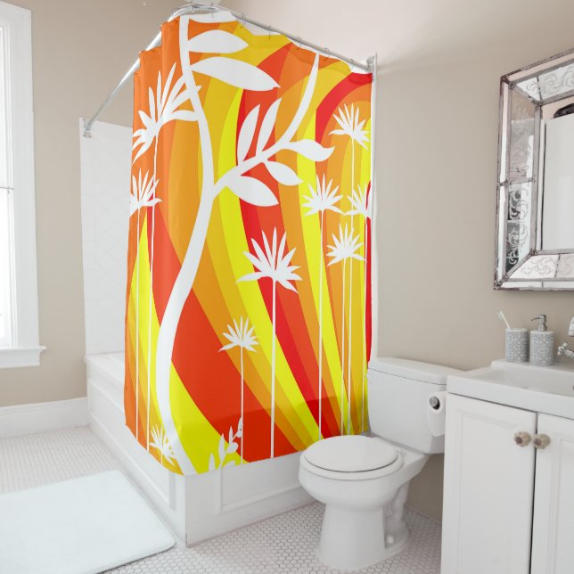 Orange and White Botanical (In Situ)