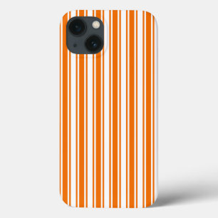 Orange and white candy stripes Case-Mate iPhone ca iPhone 13 Case