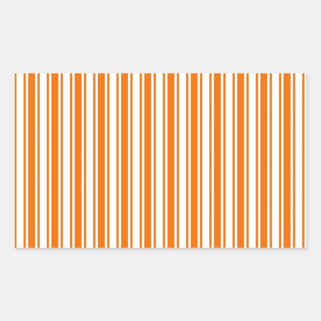 Orange and white candy stripes sticker (Front)