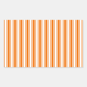 Orange and white candy stripes sticker