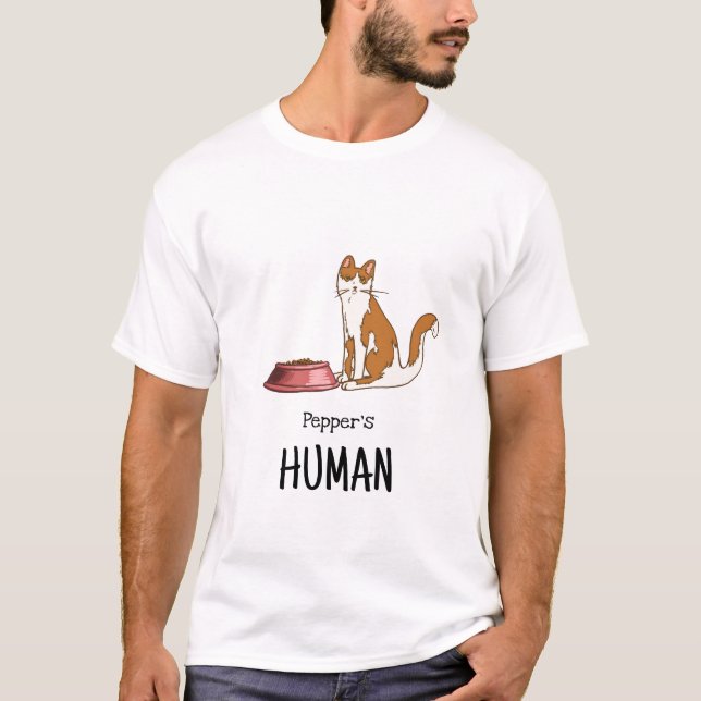 Orange and White Cat Shirt (Front)