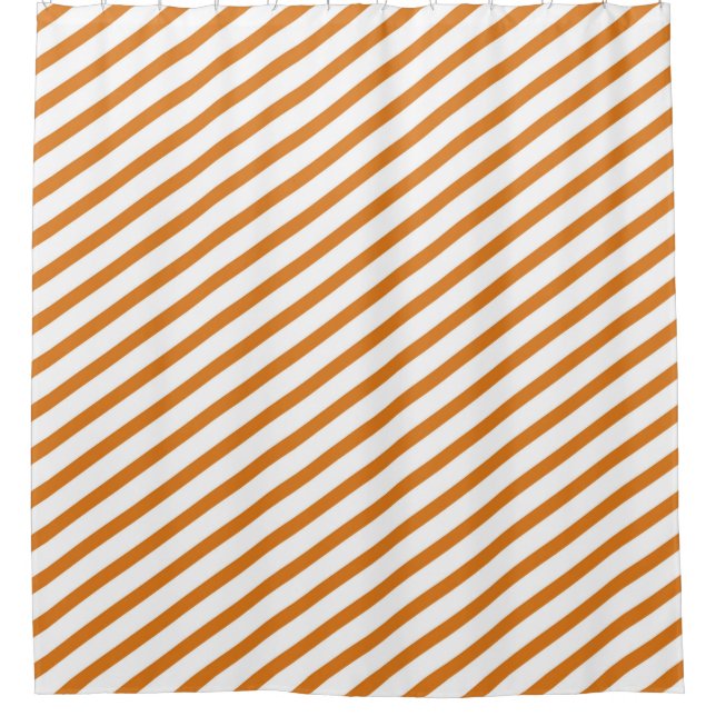 Orange and White Diagonal Stripes Modern (Front)
