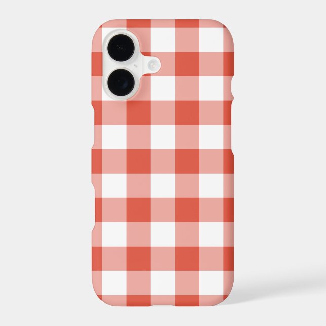 Orange and White Gingham Pattern (Back)