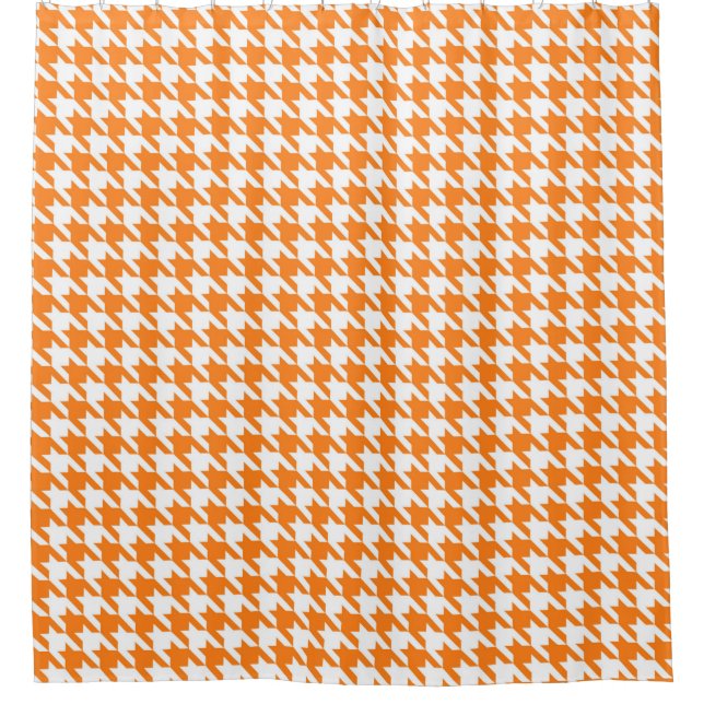 Orange and White Houndstooth Pattern (Front)