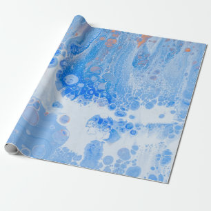 Orange and white jellyfish in water wrapping paper