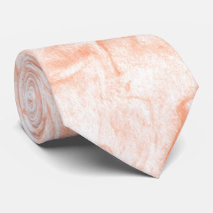 Orange And White Marble Stone Tie