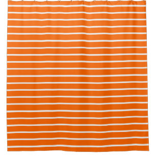 Orange and White Stripes Design