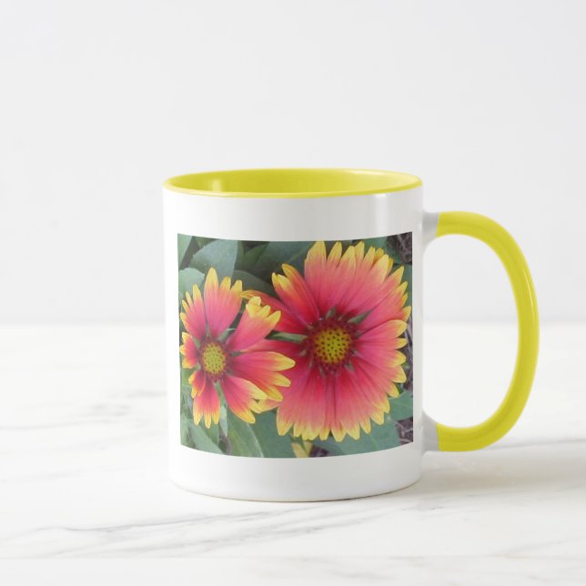 Orange and Yellow Flowers Mug (Right)