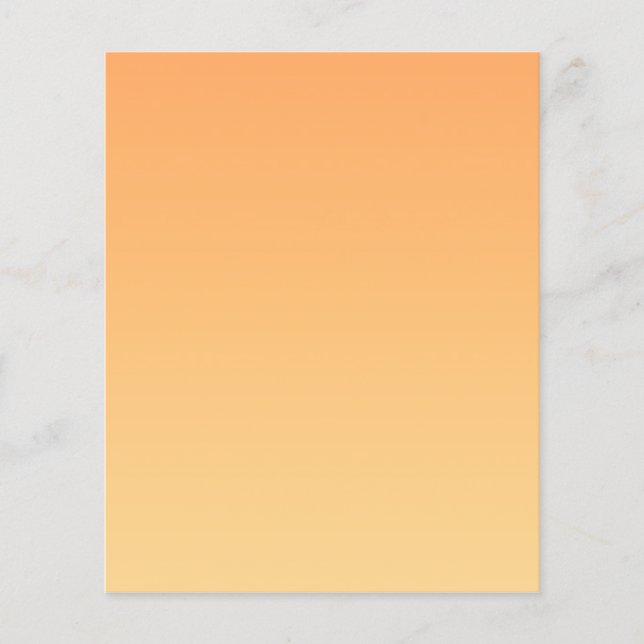 Orange and Yellow Gradient Background Flyer (Front)