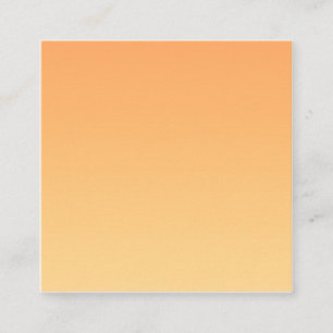 Orange and Yellow Gradient Background Square Business Card