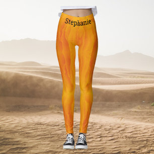 Orange and Yellow  Leggings