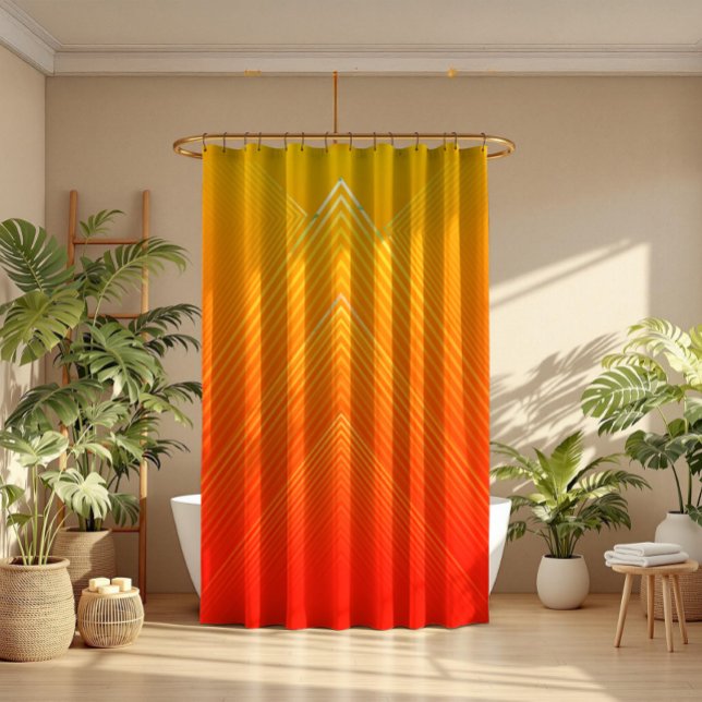 Orange and yellow ombre modern geometric design (Creator Uploaded)