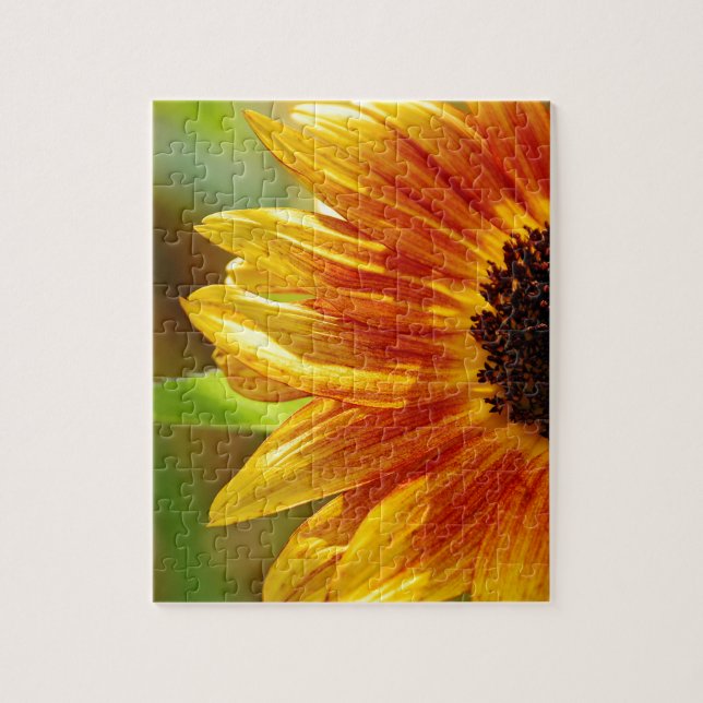 Orange and yellow sunflower blossoms jigsaw puzzle (Vertical)