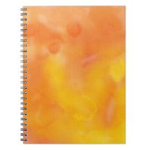 Orange and Yellow Watercolor Spiral Notebook