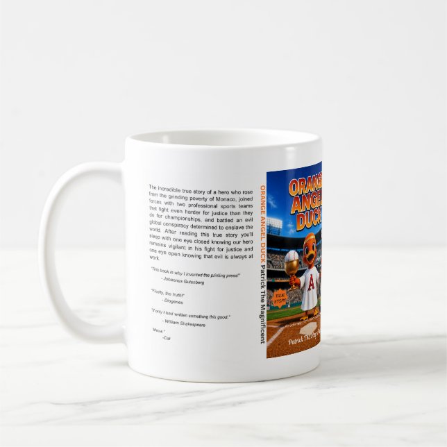 ORANGE ANGEL DUCK Mug (Left)