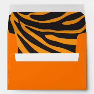 Orange Animal Stripe Envelope