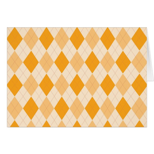 Orange Argyle (Front Horizontal)