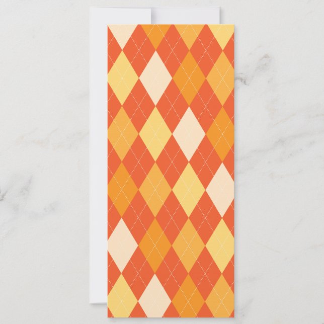 Orange argyle pattern (Front)