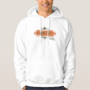 Orange Art Deco Obliviate Spell Graphic Hoodie
