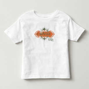 Orange Art Deco Obliviate Spell Graphic Toddler T-shirt