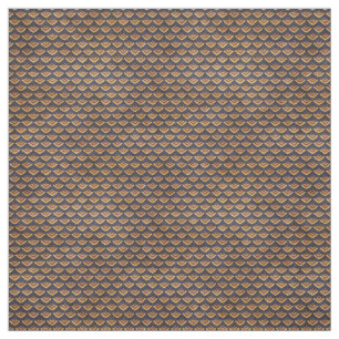 Orange Art Deco Vintage Fabric