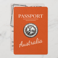 Orange Australia Passport Save The Date