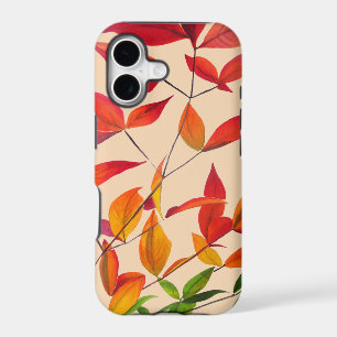 Orange Autumn leaves original watercolour art