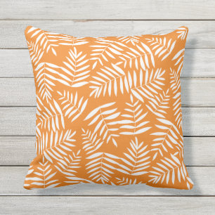 Orange Autumn Leaves Outdoor Fall  Pillow