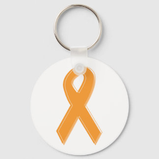 Orange Awareness Ribbon Keychain